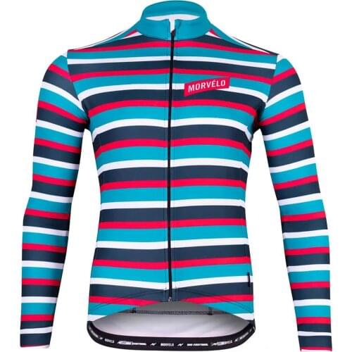Winter MORVELO Mens Thermal Fleece Long Sleeve Bicycle Jerseys Go Professional Cycling Cislismo Maillot Hombre Jackets Bike Top