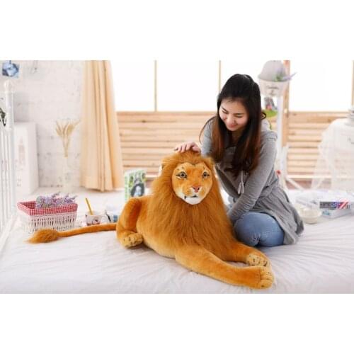 Stuffed toy , large 75cm lying lion plush toy simulation lion , birthday gift d8069