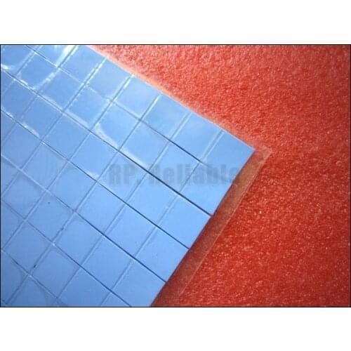 1500x 15mm*15mm*1.5mm Soft Silicone Thermal Pads mat for PC Laptop Repair Chipset VGA Heat Sink Heat Trasfer Solution