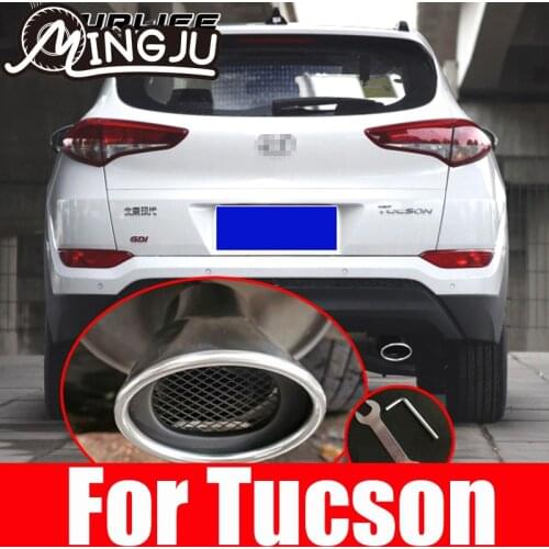 AX Exhaust Muffler Tip For Hyundai Tucson ix35 For Kia Sportage 2011-2019 TailPipe Tailpipe Finisher End Trim Mufflers Tip Cover