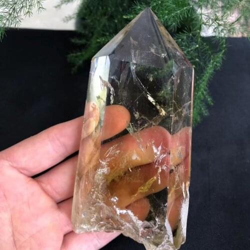 NATURAL Citrine QUARTZ CRYSTAL WAND POINT HEALING 1PC 12-16CM 260-360g