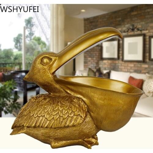 Nordic Jewelry Key Storage Resin Big Bird Crafts Decoration Bedroom Livingroom Entrance Office Table Toucan Ornament Decoration