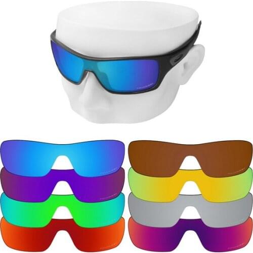 OOWLIT Anti-Scratch Replacement Lenses for-Oakley Turbine Rotor Etched Polarized Sunglasses