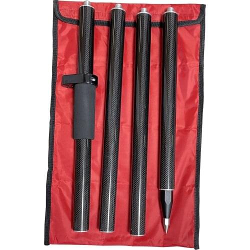 Survey pole , 1.8M length GPS , PRISM POLE , carbon fibre pole , GPS GNSS RTK SURVEYING TYPE, 4 pcs poles, 5/8x11 thread