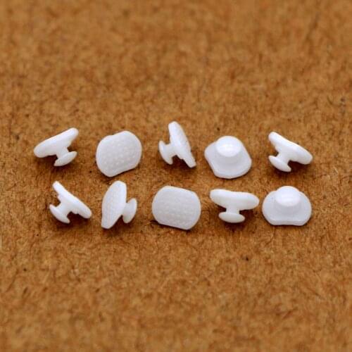 Dental Orthodontic Composite Ceramic Lingual Button Bondable Rectangular Base 50 Pcs