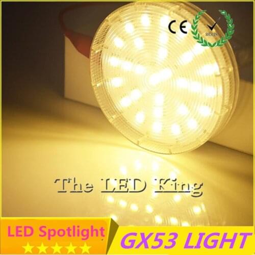 5w 7w 9w led lamp gx53 base smd2835 25 30 36pcs leds bulbs ac 110v 220v 240v warm/cold white led light for home Energy Saving