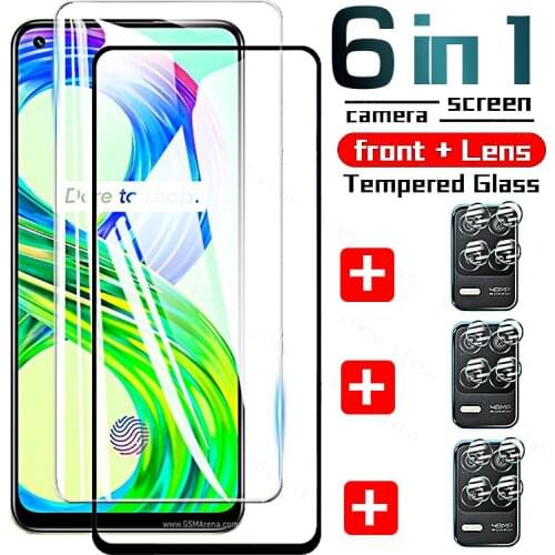 Tempered Glass on Realme 8 Pro Screen Protectors Protective Glasses for Oppo Realme 8 5G 8Pro 8 Pro 8i Global Camera Lens Film