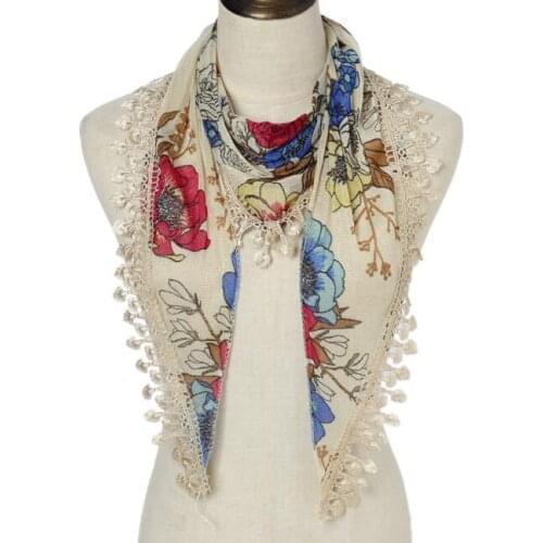 Women Fashion Triangle Wrap Lady Shawl Colorful Lace Scarf Female Tassel Shawls Scarves Spring Summer Photo Props Accessories