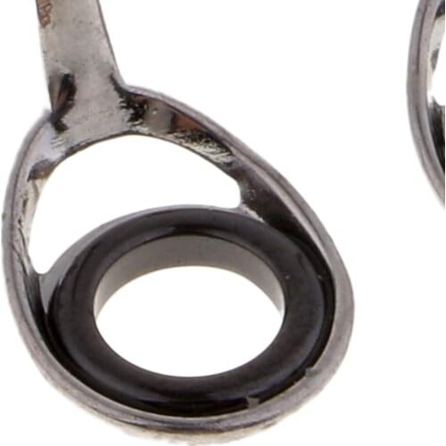 10pcs Spinning Rod Guides SIC Ring Fishing Rod Guides 4/6mm Rod Repair Parts