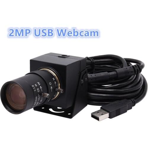 1080P Webcam H.264 USB CCTV Camera 2.8-12mm/5-50mm/6-60mm Manual varifocal CS mount lens Video Security USB Camera With Bracket