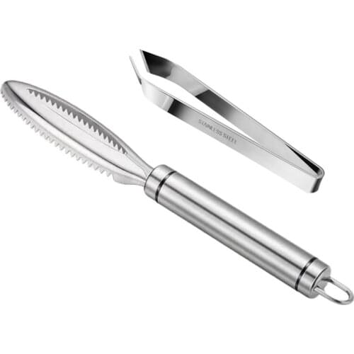 304 Stainless Steel Descaling Planing and Scraping Fish Scales Household Kitchen Quick Fish Skin Removal Tool