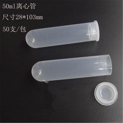 50 Pcs Lab Sample Preparation Plastic Press Caps Centrifuge Tube 50ml