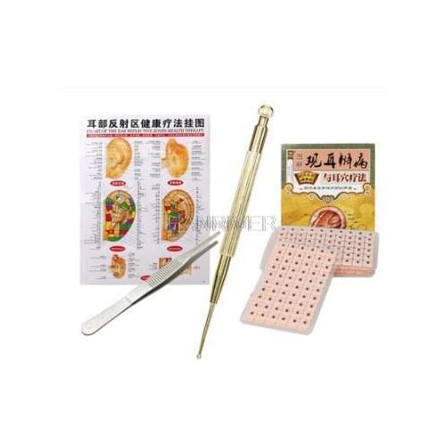 600 pcs Magnets Plated Seeds Sticker Paste Bean Ear massage seed for Acupoint Therapy Auricular Acupuncture