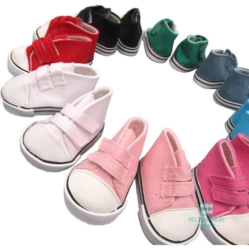 7.5cm 2018 New MIMI doll shoes sequined shoes for 18 inches 45cm American' doll and 43cm Baby doll Accessories