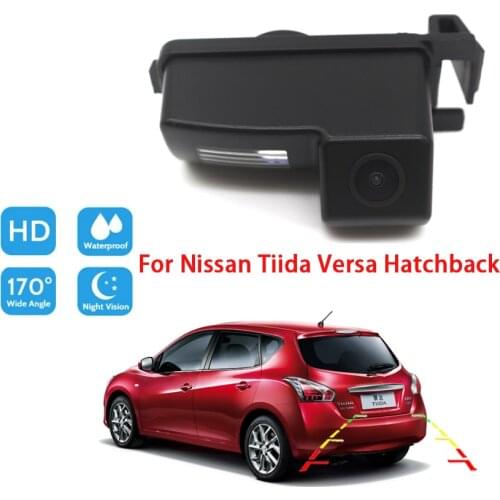 Car Rear view Camera For Nissan Tiida Versa Hatchback CCD Full HD Night Vision Reverse Camera Waterproof high quality RCA