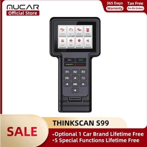 Thinkcar Thinkscan S99 DIY Anyone Car OBD2 Full System Code Reader Scanner Oil/Brake/SAS/ETS/DPF Reset Diagnostic Tool