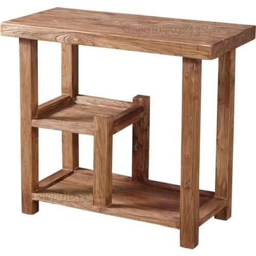 Old Elm Tea Table Log Sofa Side A Few Corners Of Solid Wood Tea Cabinet Balcony Small Tea Table Simple Modern Small Tea Table