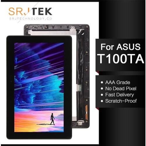 For ASUS Transformer Book T100 T100TA-C1-GR T100T 5490NB LCD Display Touch Screen Panel Assembly +Frame FP-TPAY10104A-02X-H