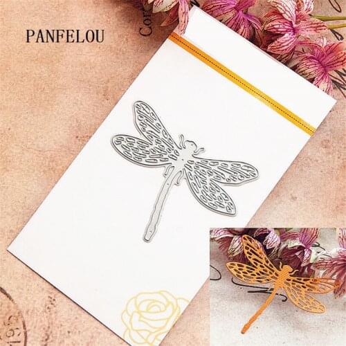 Dragonfly 7.2x5.8cm paper die cutting stencils punch Metal cuts dies cutting dies Scrapbooking DIY Embossing mould card
