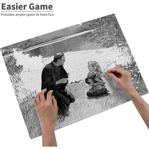 Frankenstein - Boris Off - 1931 Jigsaw Puzzle Educational Puzzle Games Toys Boris Off Frankenstein Terror Horror Movie Film