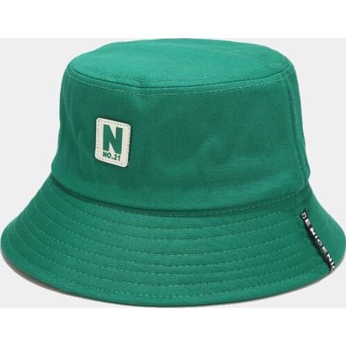 2020 Letter N Bucket Hat Men Women Hip Hop Fishing Cap Adult Panama Bob Hat Lovers Flat Hat Cotton Sunscreen Hiking Travel Cap