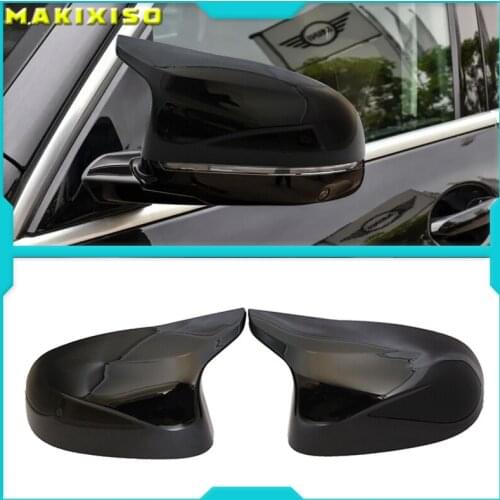Car Side Door Rearview Side Mirror Cover Cap For BMW F15 X5 F16 X6 F25 X3 F26 X4 Carbon Fiber color Parts styling
