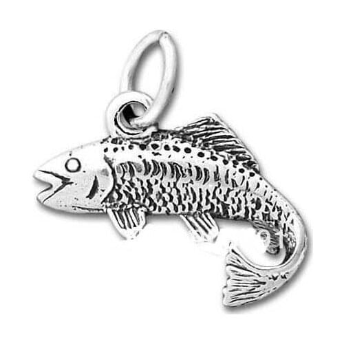 Hot fashion antique silver Salmon pendant Charm