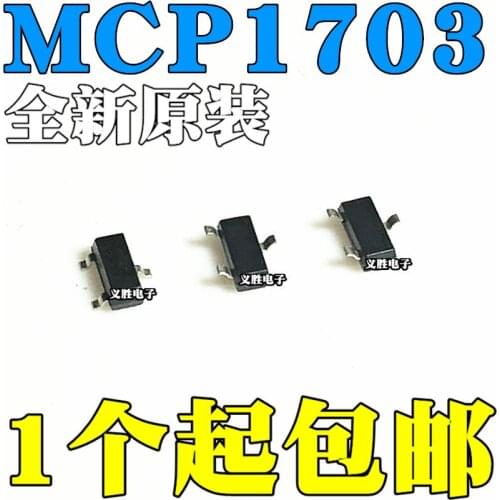 3PCS New and original MCP1703T-3302E/CB SOT23 Low dropout linear regulator LDO Regulated patches, integrated IC chip, voltage r