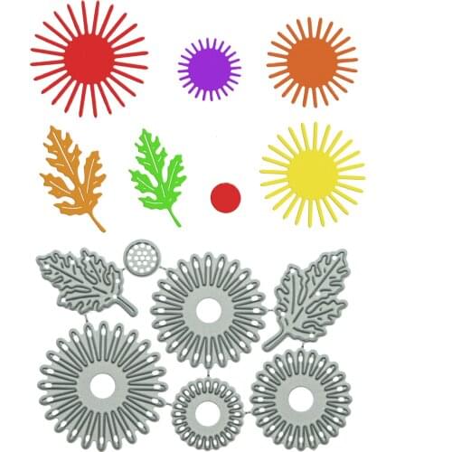 Metal Cutting Dies For Scrapbooking Flower Leaf Set DIY Handcraft Paper Art Work Craft Cutter Punch Stencil