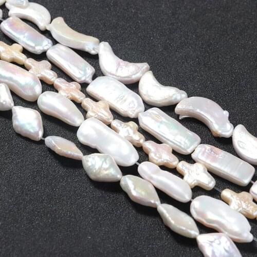 Fashion Elegant Pearl Charm Irregular Natural Freshwater Beads Pandent for DIY Necklace Jewelry Making Findings