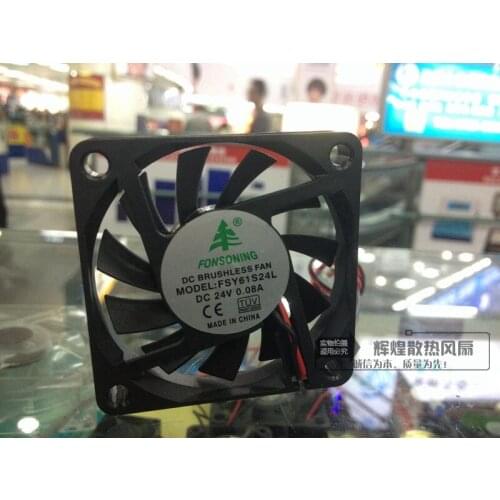 NEW FOR FONSONING FSY61S24L 6010 24V 0.10A FSY61S24L 6cm 2lines Frequency converter cooling fan