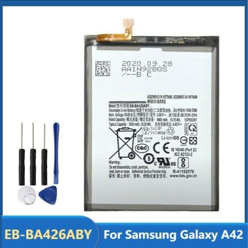 Original Replacement Phone Battery EB-BA426ABY For Samsung Galaxy A42 Rechargeable Batteries 5000mAh With Free Tools