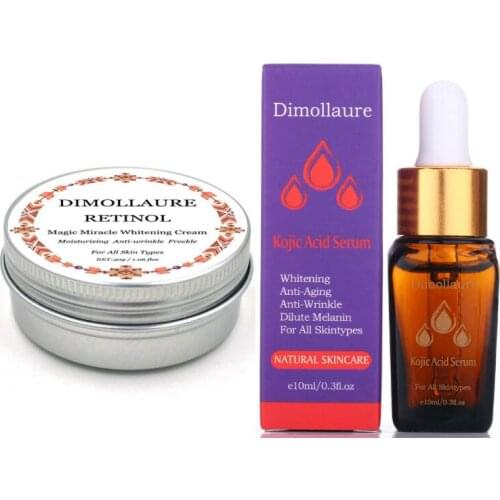 Dimollaure Retinol Cream Whitening Moisturizing kojic acid serum Remove Freckle melasma Melanin sunburn Acne scar dark Spot