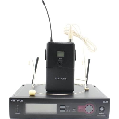 Ship by DHL EMS !! UHF PRO WIRELESS MICROPHONE SYSTEM SLX14 / SLX2 SLX24 Cordless Skin Headset Mic for Stage Karaoke DJ