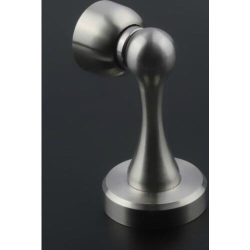 Punching Stainless Steel Door Stops Magnetic Door Stopper Door Bathroom door wall suction 50*75MM