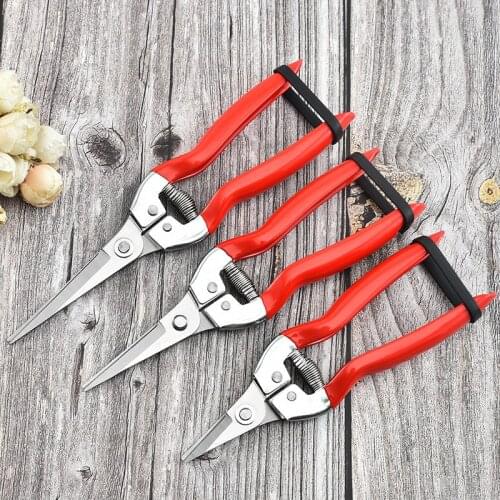 Steel Anvil Pruning Shears Garden Grass Cutter Fruit picking scissors Gardening Branch Pruners Secateur Garden bonsai Tools