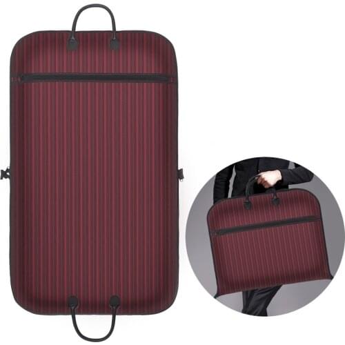 Oxford Cloth Striped Clothes Dust Cover Dress Garment Protection Case Dustproof Cover Clothes Suit Dress Bag