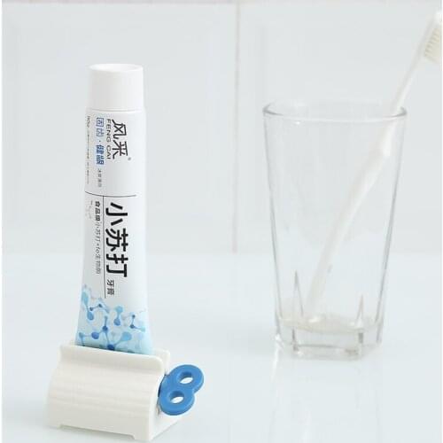 Usable Toothpaste Squeezer Non-Toxic Plastic Tooth Paste Tube Rolling Holder Dispenser Household Tools Cleanser Extruder