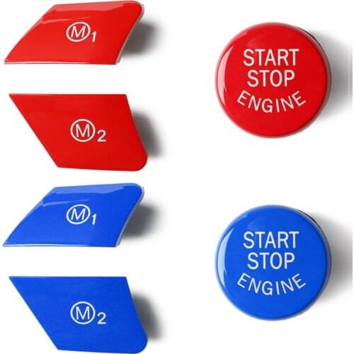1Set M1 M2 Mode Button Start Engine Button for B-MW 1/2/3/4/5/6 Series X5 X6 High Quality