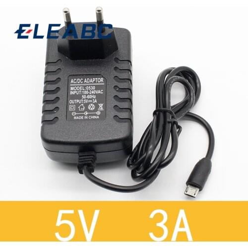 1pcs high quality 5v 3a Micro Usb Ac/dc Power Adapter EU Plug Charger Supply 5v3a For Raspberry Pi Zero Tablet Pc