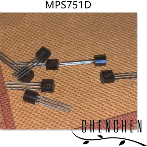 10pcs/lot MPS751D MPS751 751 PNP 2A60V TO-92 100% New