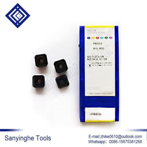 Free shipping high quality sanyinghe 10pcs/lots YBD152 SEET12T3-CR / SEET12T3-DR cnc carbide turning inserts