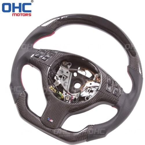 100% Real Carbon Fiber LED Peformance steering wheel compatible for BM-W E46 M3 3 Series