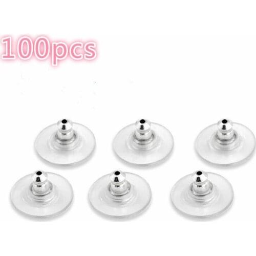 100 pcs/bag 1bag Earring Durable Film Ear Plug Colors Gold Silver Plated Jewelry Accessories