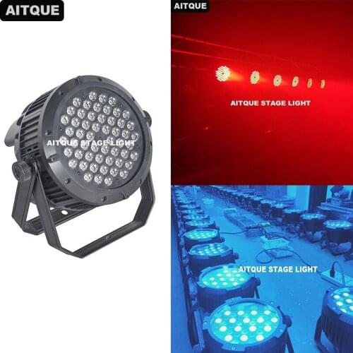 20pcs/lot New China lighting effect par led 54x3 waterproof Dmx 512 outdoor ip65 rgbw 3w led par wash 4in1 flat led par