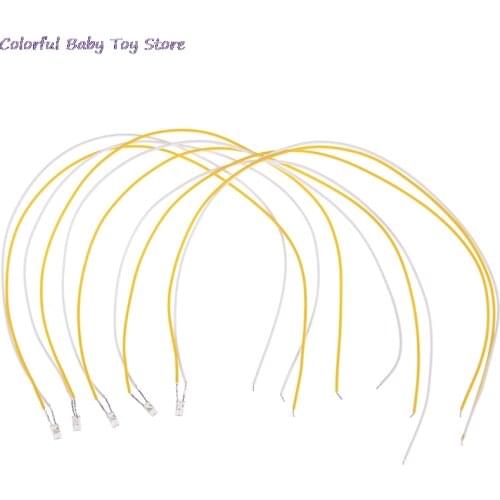 5pcs/lot LED Light With 20cm Line Diy Dollhouse Miniature Furniture Toy Birthday Gift For Children Doll House Accessories