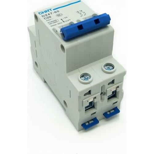 CHINT Mini Circuit Breaker DZ47-60 2P C1A 2A 3A 4A 5A 6A 10A 16A 20A 25A 32A 40A 50A 60A Circuit Breaker