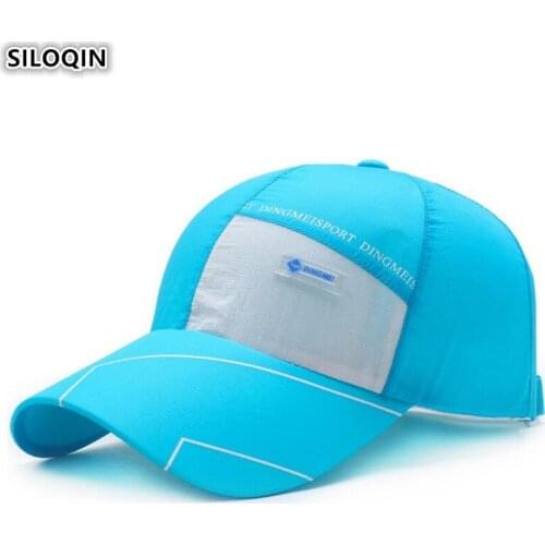 2020 Summer Ultra-thin Breathable Womens Baseball Cap Novelty Stitching Personality Sports Hat Adjustable Adult Men Fishing Cap