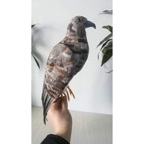 Large 48cm simulation eagle bird Handmade model feathers eagle stage prop,home garden decoration toy gift h0774