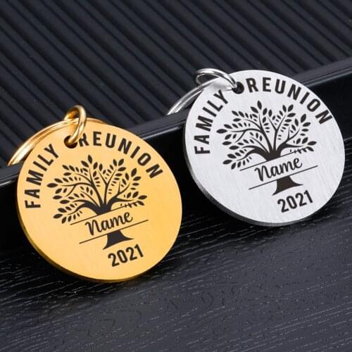 Love Family Cute Keychain Life Tree Customized Key Chain Special Gift for Father Mother Personalized Keychain Car Keys Backpack